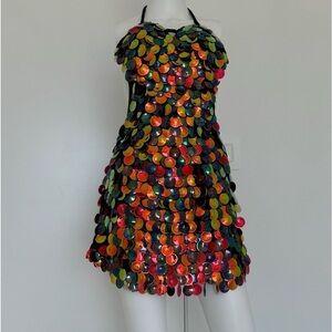 Costume burning man festival size S/M colorful very stretchy brand new